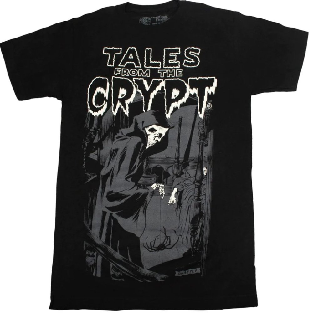 Tales From The Crypt Men's Black Tee Shirt Grim Reaper S-M-L-XL-2XL-3XL NWT